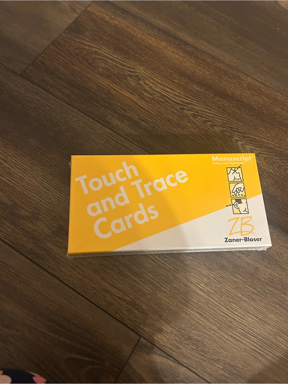 Zaner-Bloser Manuscript Touch and Trace Cards